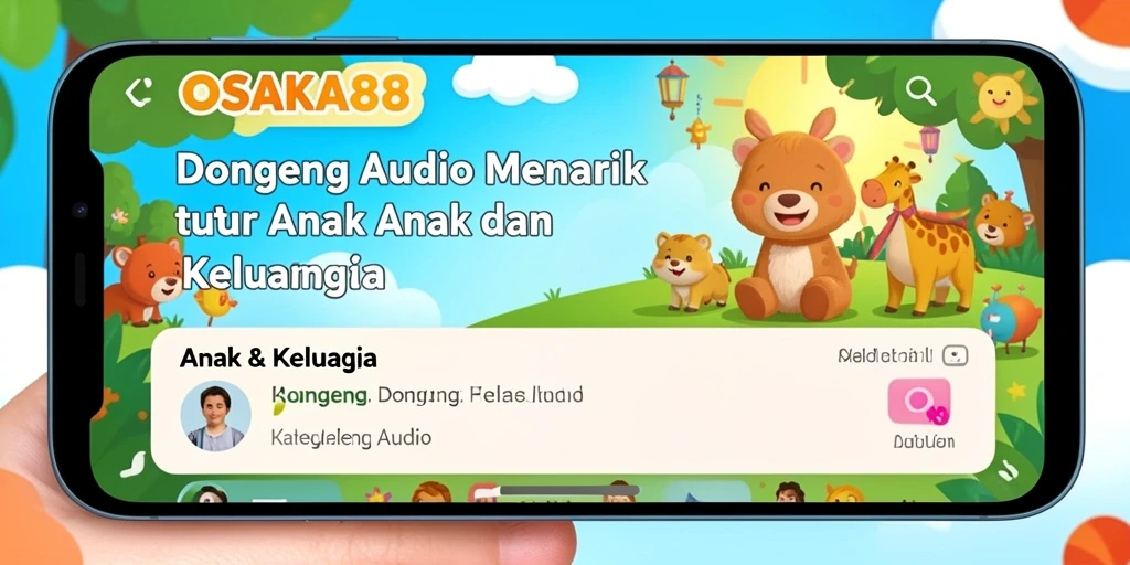 Tampilan antarmuka OSAKA88 yang menarik dan ramah anak.