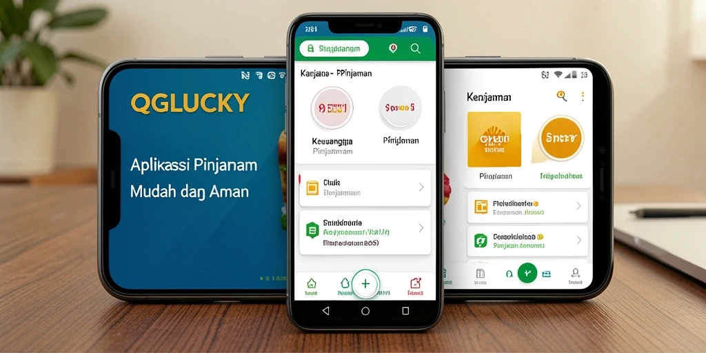 Tampilan antarmuka QGLUCKY yang sederhana dan mudah digunakan.