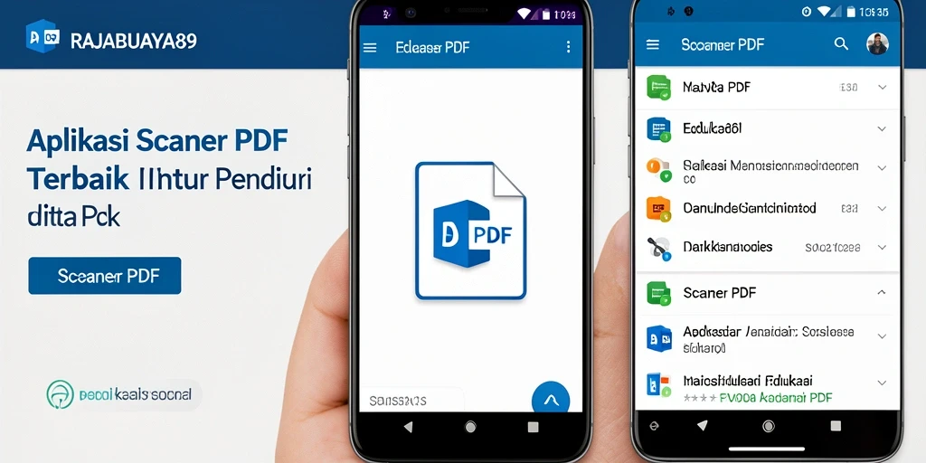 Tampilan antarmuka RAJABUAYA89 saat melakukan pemindaian dokumen PDF.