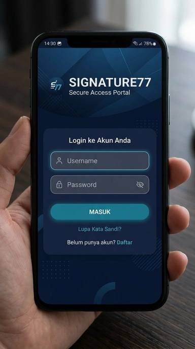 Masuk Akun signature77 untuk Pengguna Android